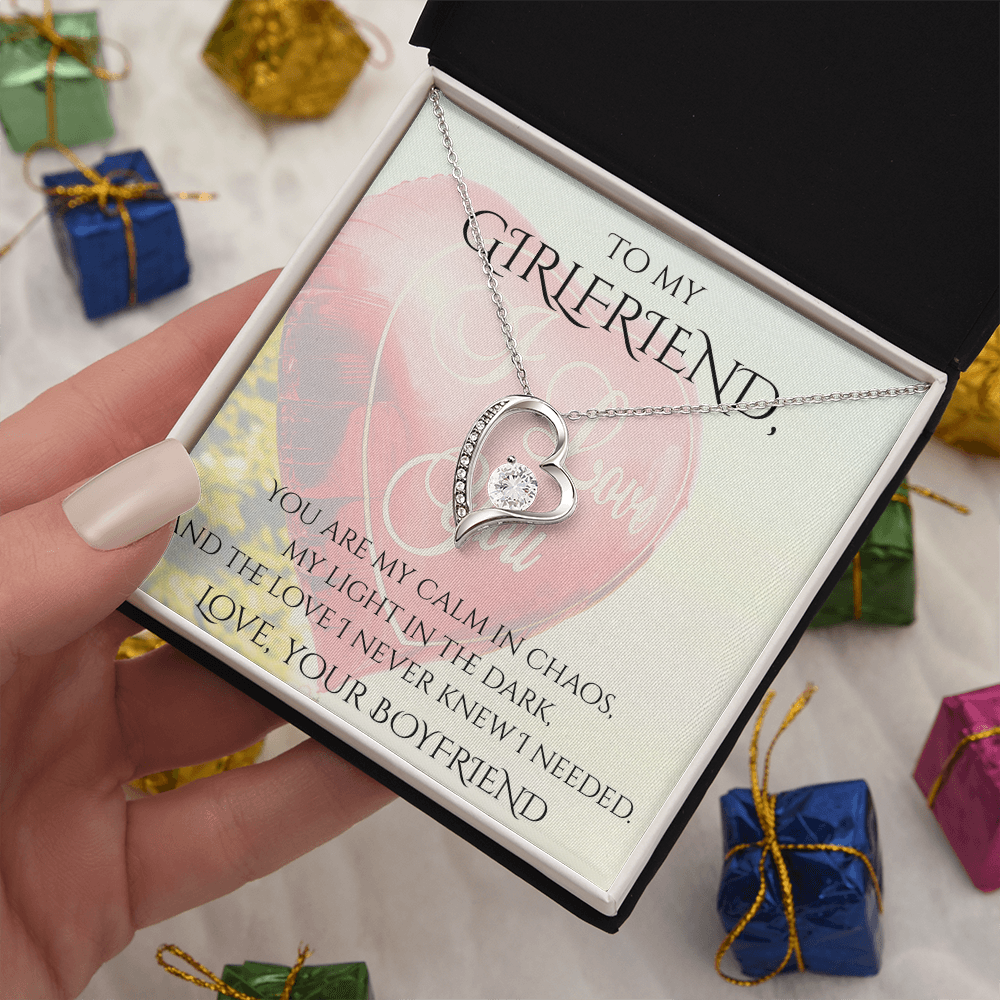 Valentine's Day Infinite Love Necklace - Gifts For Girlfriend (Message 02)