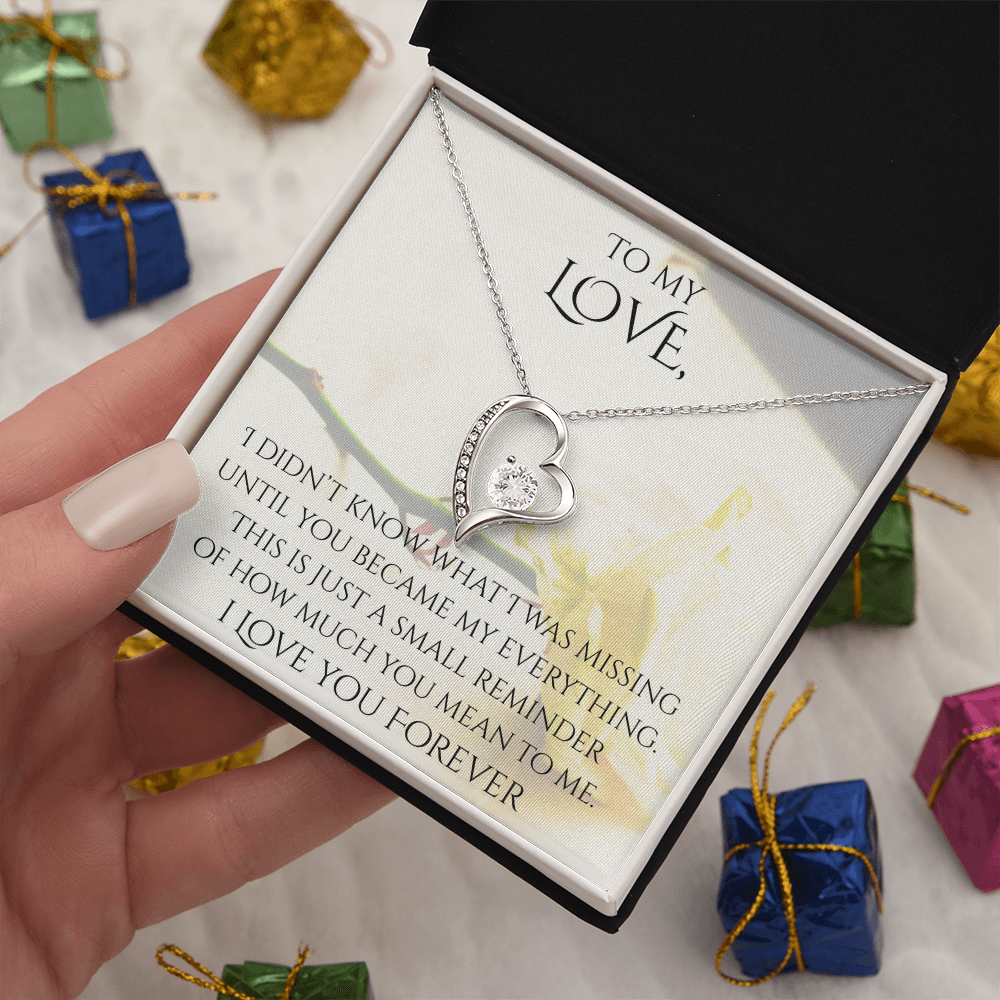 Valentine's Day Infinite Love Necklace - Gifts For Partner (Message 03)