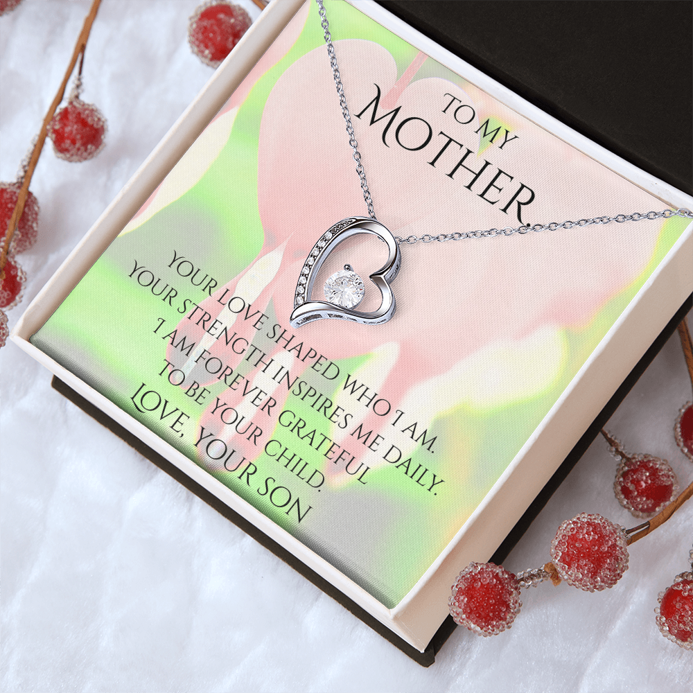 Valentine's Day Infinite Love Necklace - Gifts For Mother (From Son)