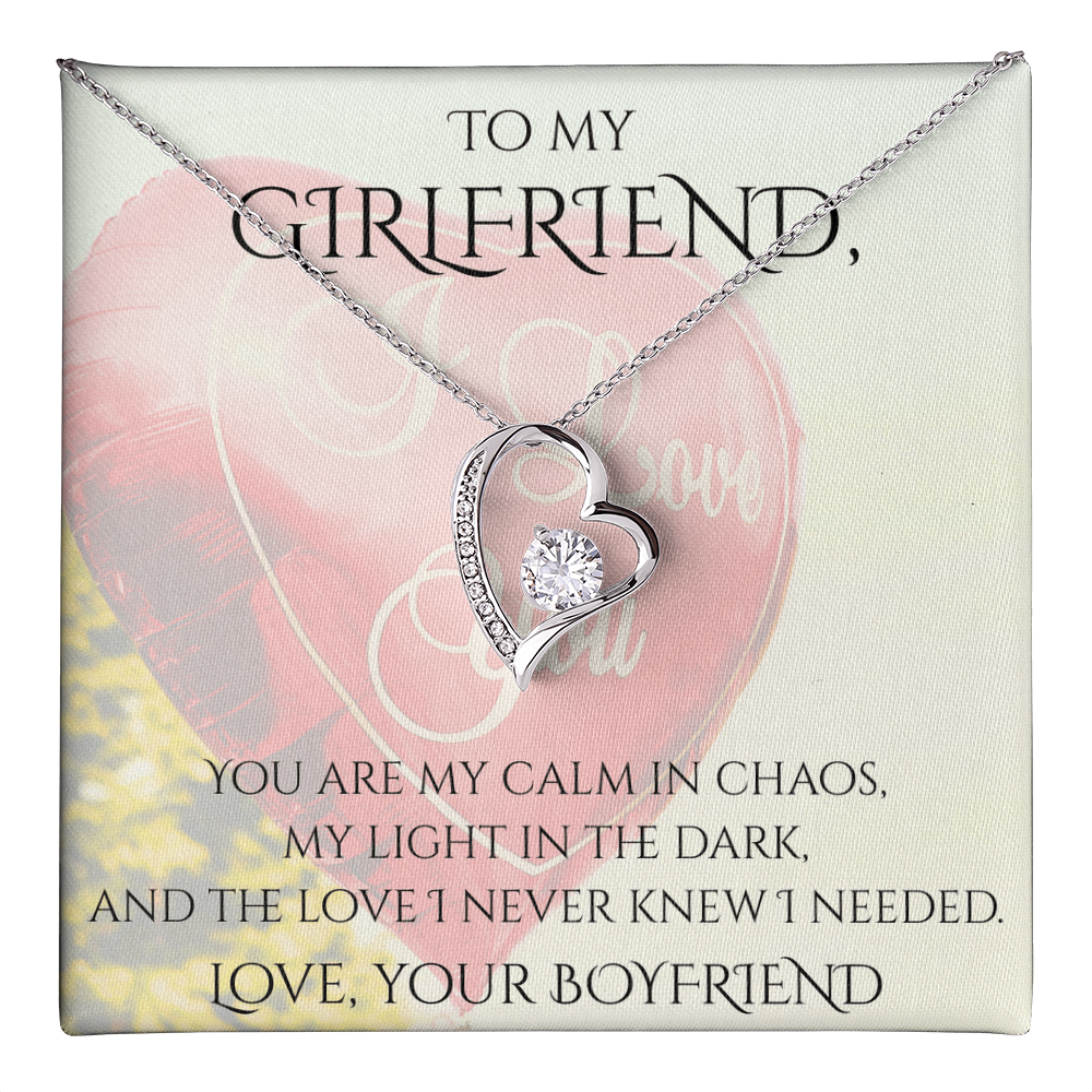 Valentine's Day Infinite Love Necklace - Gifts For Girlfriend (Message 02)
