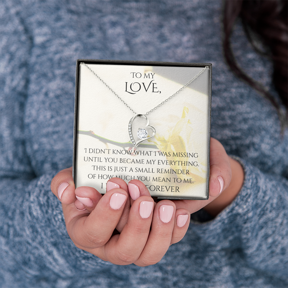 Valentine's Day Infinite Love Necklace - Gifts For Partner (Message 03)