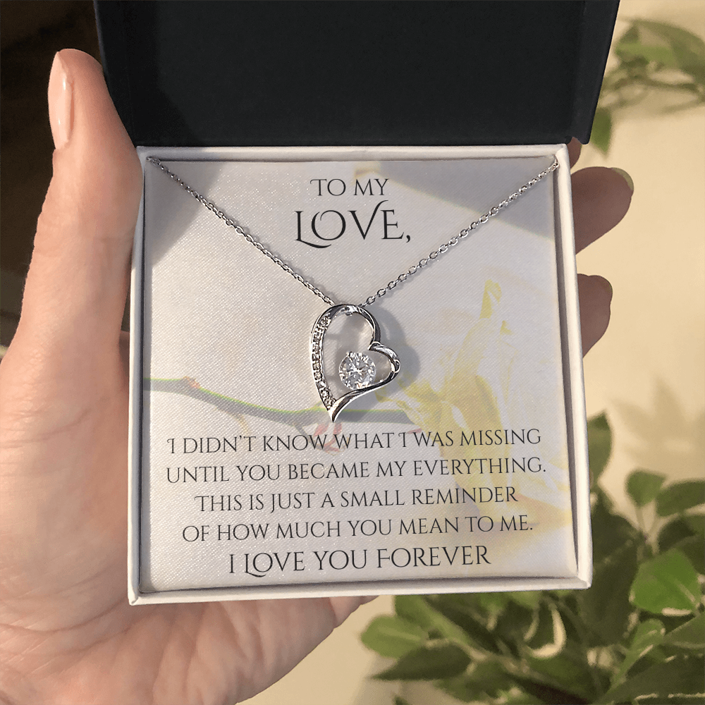 Valentine's Day Infinite Love Necklace - Gifts For Partner (Message 03)