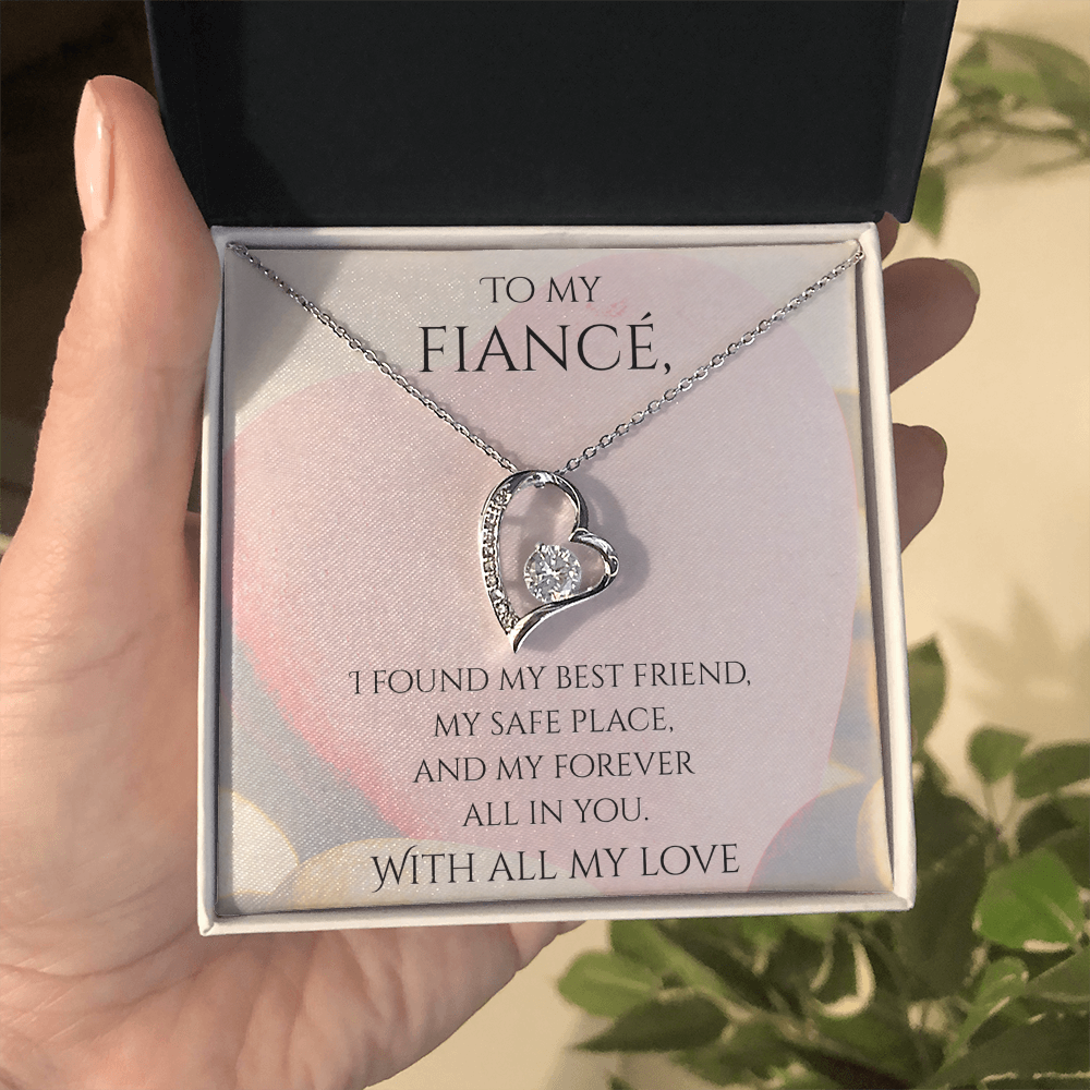 Valentine's Day Infinite Love Necklace - Gifts For Fiancé (Message 02)