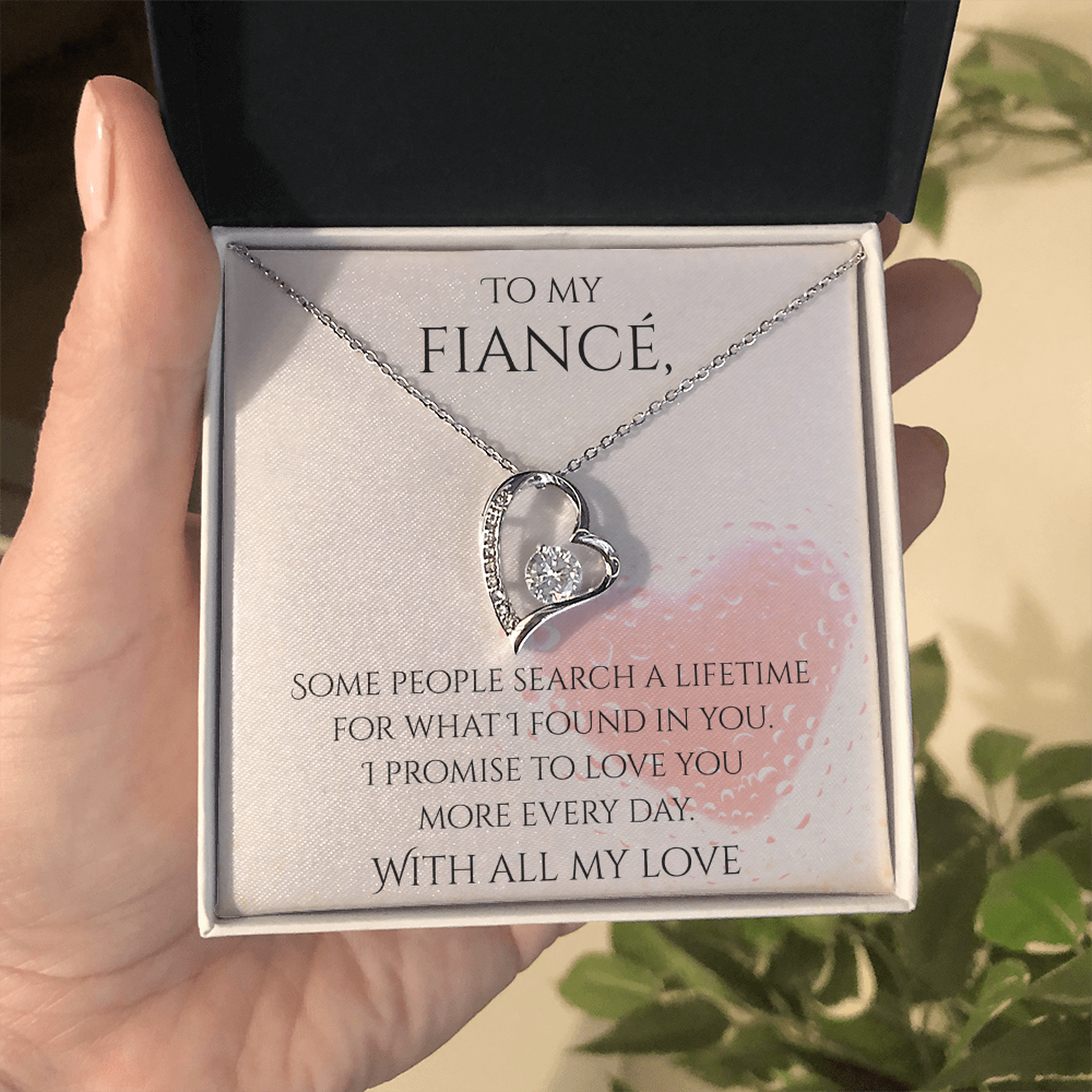 Valentine's Day Infinite Love Necklace - Gifts For Fiancé (Message 03)