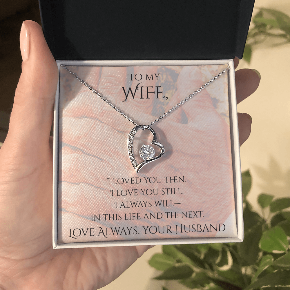 Valentine's Day Infinite Love Necklace - Gifts For Wife (Message 02)