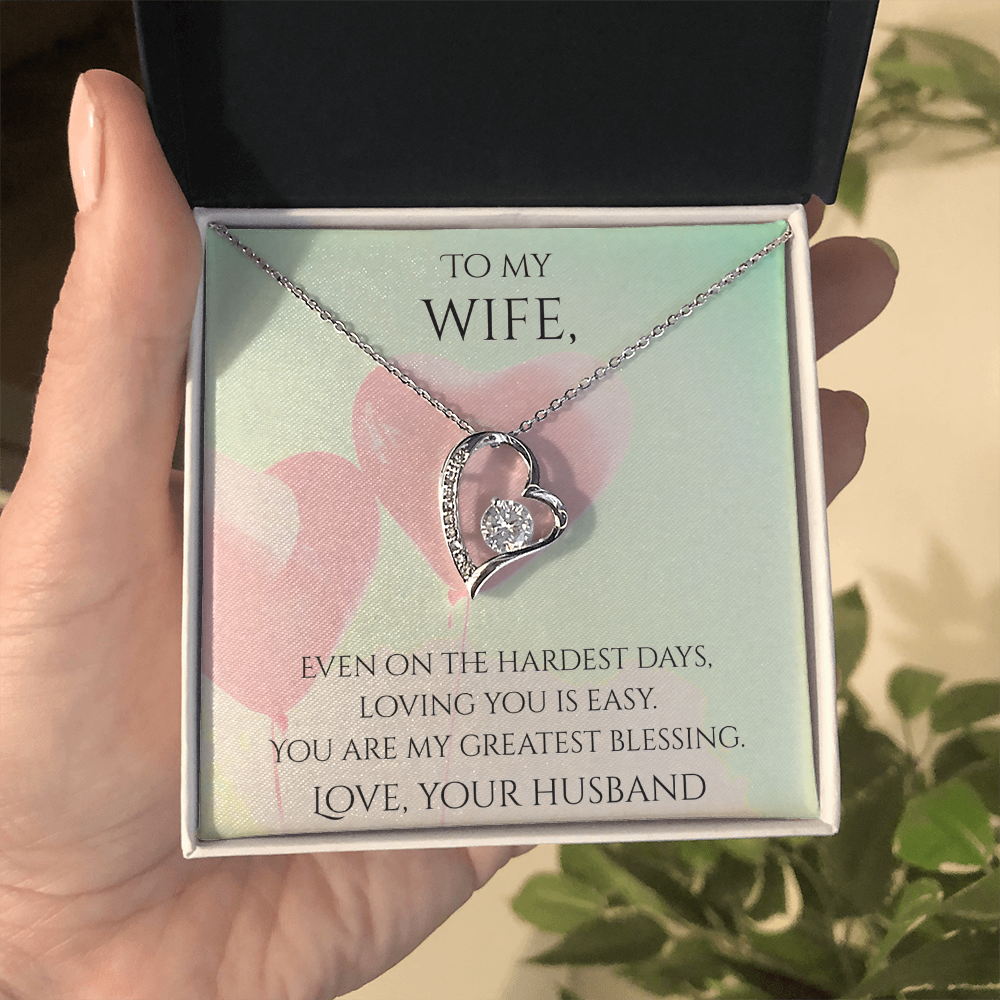 Valentine's Day Infinite Love Necklace - Gifts For Wife (Message 04)
