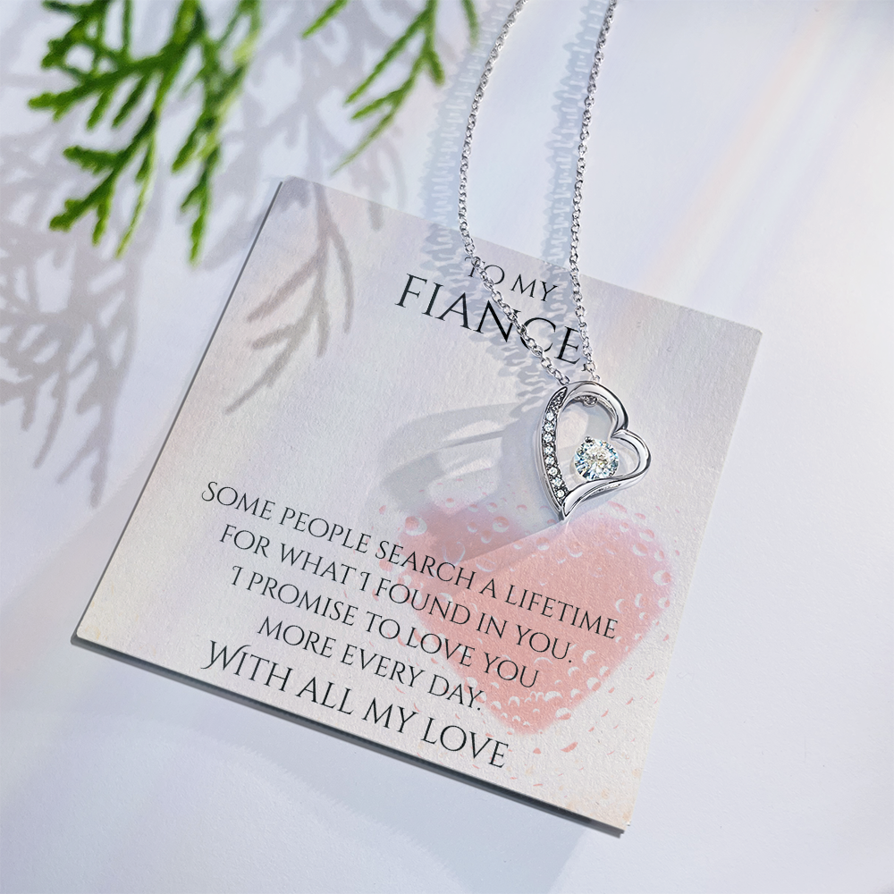 Valentine's Day Infinite Love Necklace - Gifts For Fiancé (Message 03)