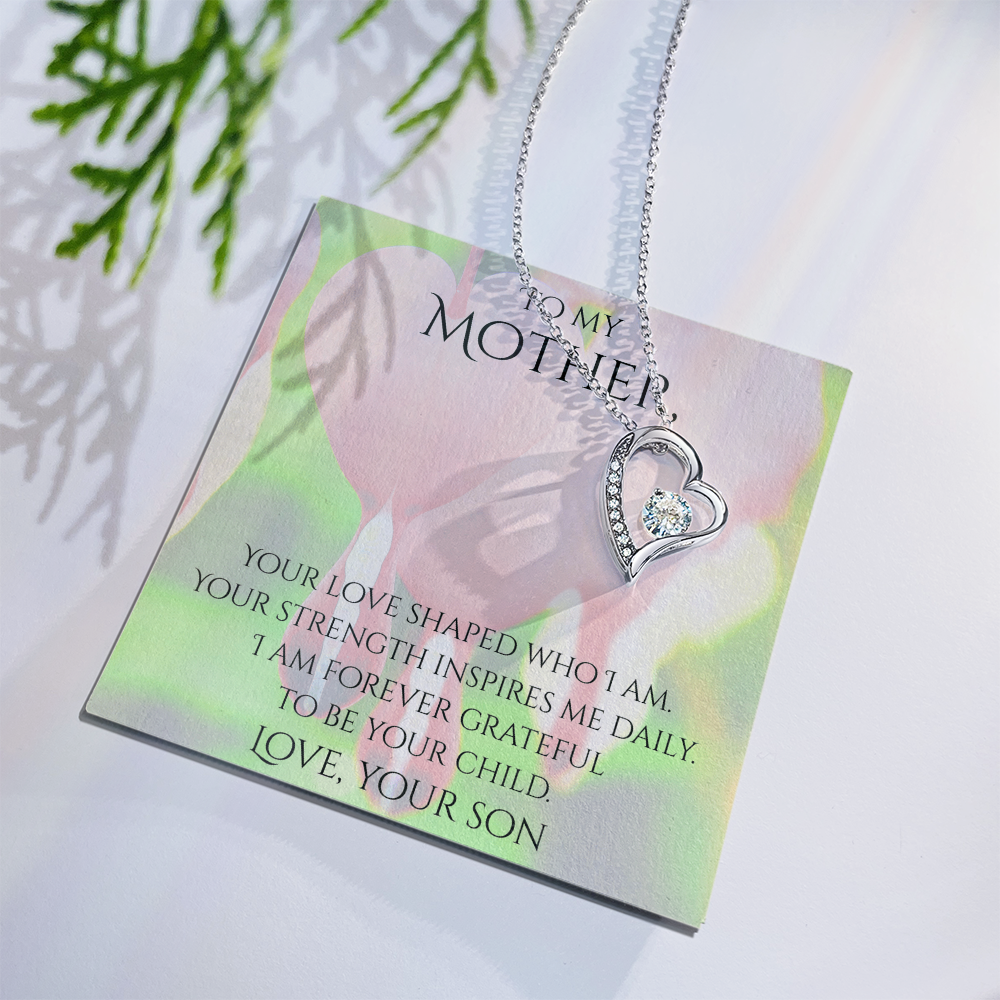 Valentine's Day Infinite Love Necklace - Gifts For Mother (From Son)