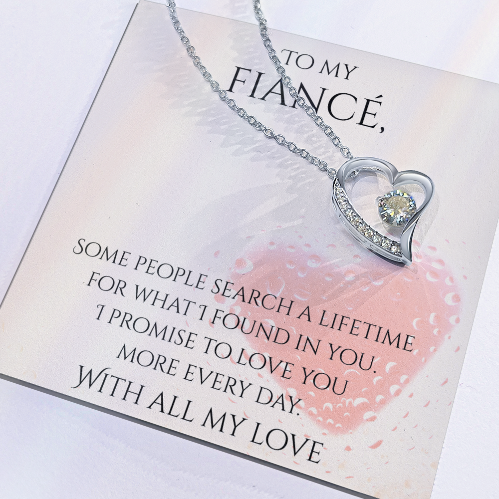 Valentine's Day Infinite Love Necklace - Gifts For Fiancé (Message 03)