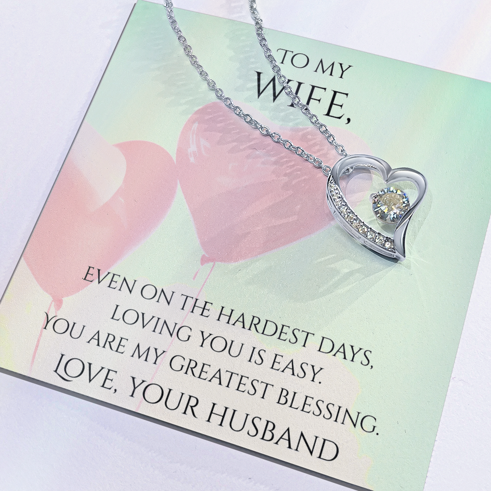 Valentine's Day Infinite Love Necklace - Gifts For Wife (Message 04)