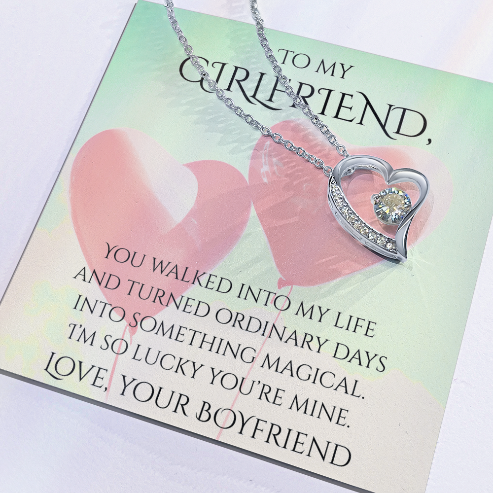 Valentine's Day Infinite Love Necklace - Gifts For Girlfriend (Message 03)