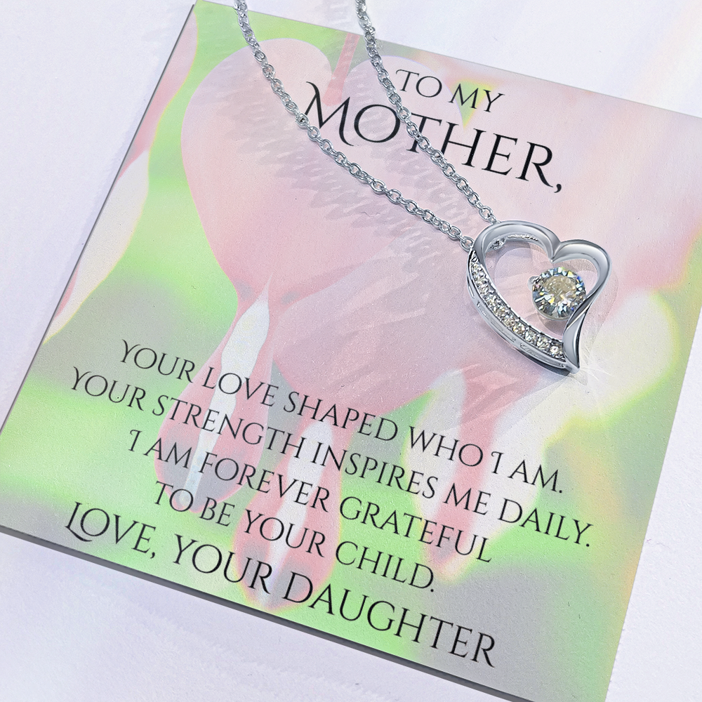 Valentine's Day Infinite Love Necklace - Gifts For Mother (From Daughter)