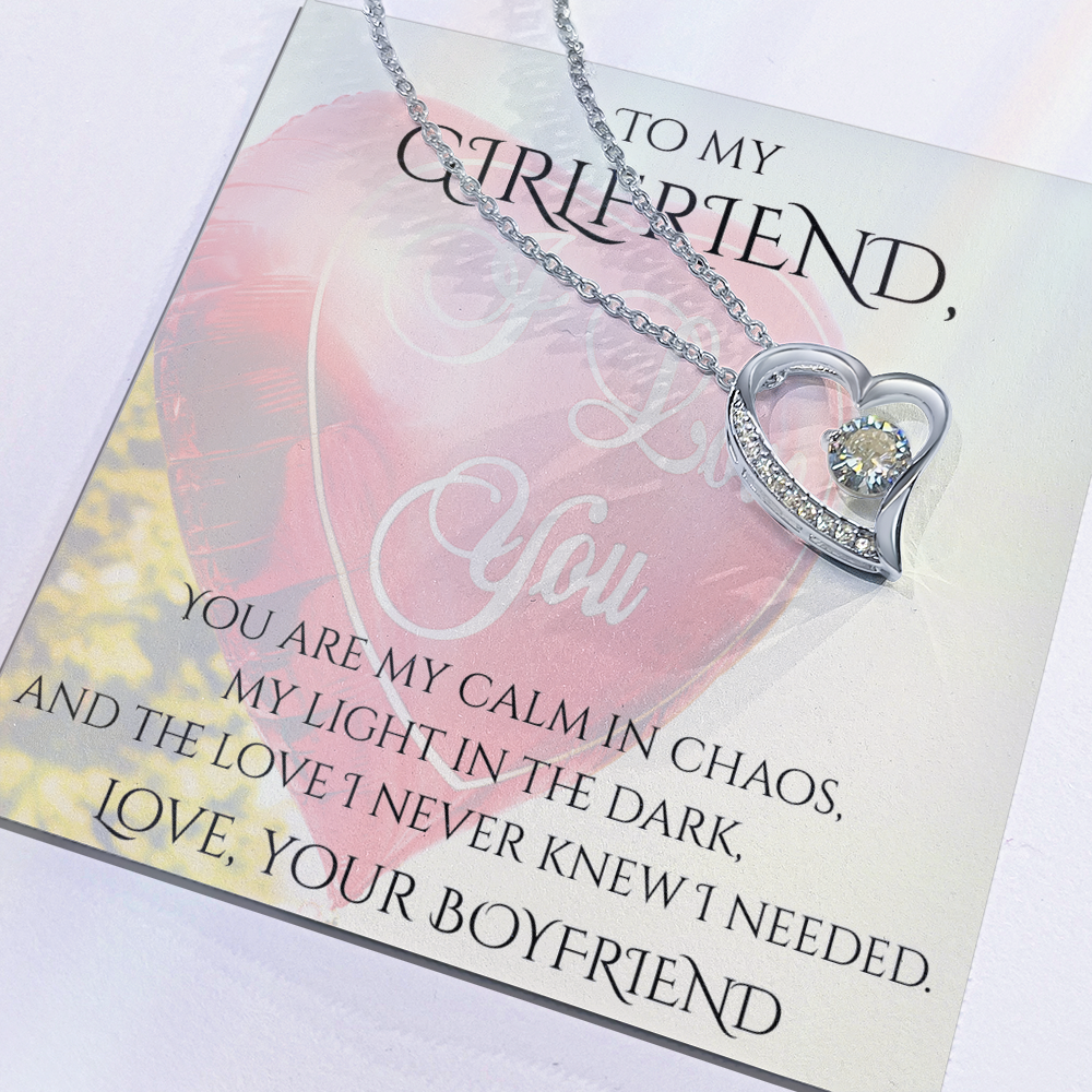 Valentine's Day Infinite Love Necklace - Gifts For Girlfriend (Message 02)