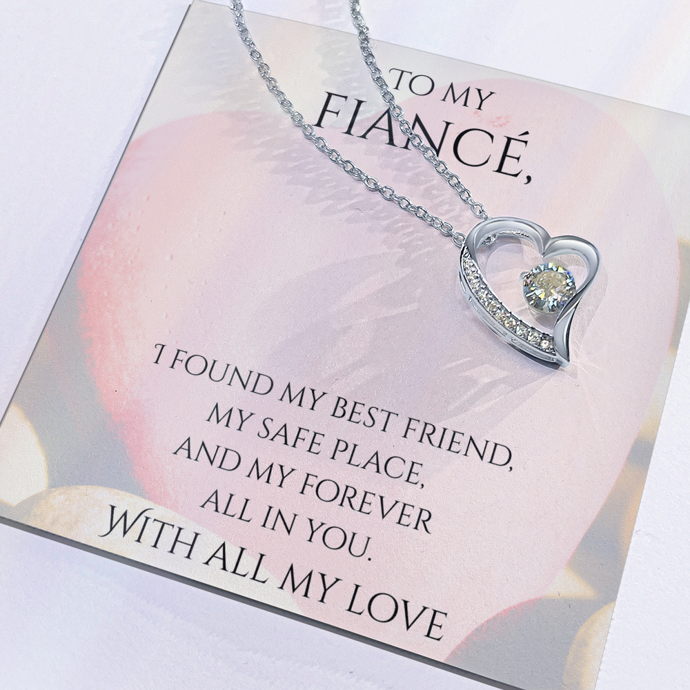 Valentine's Day Infinite Love Necklace - Gifts For Fiancé (Message 02)