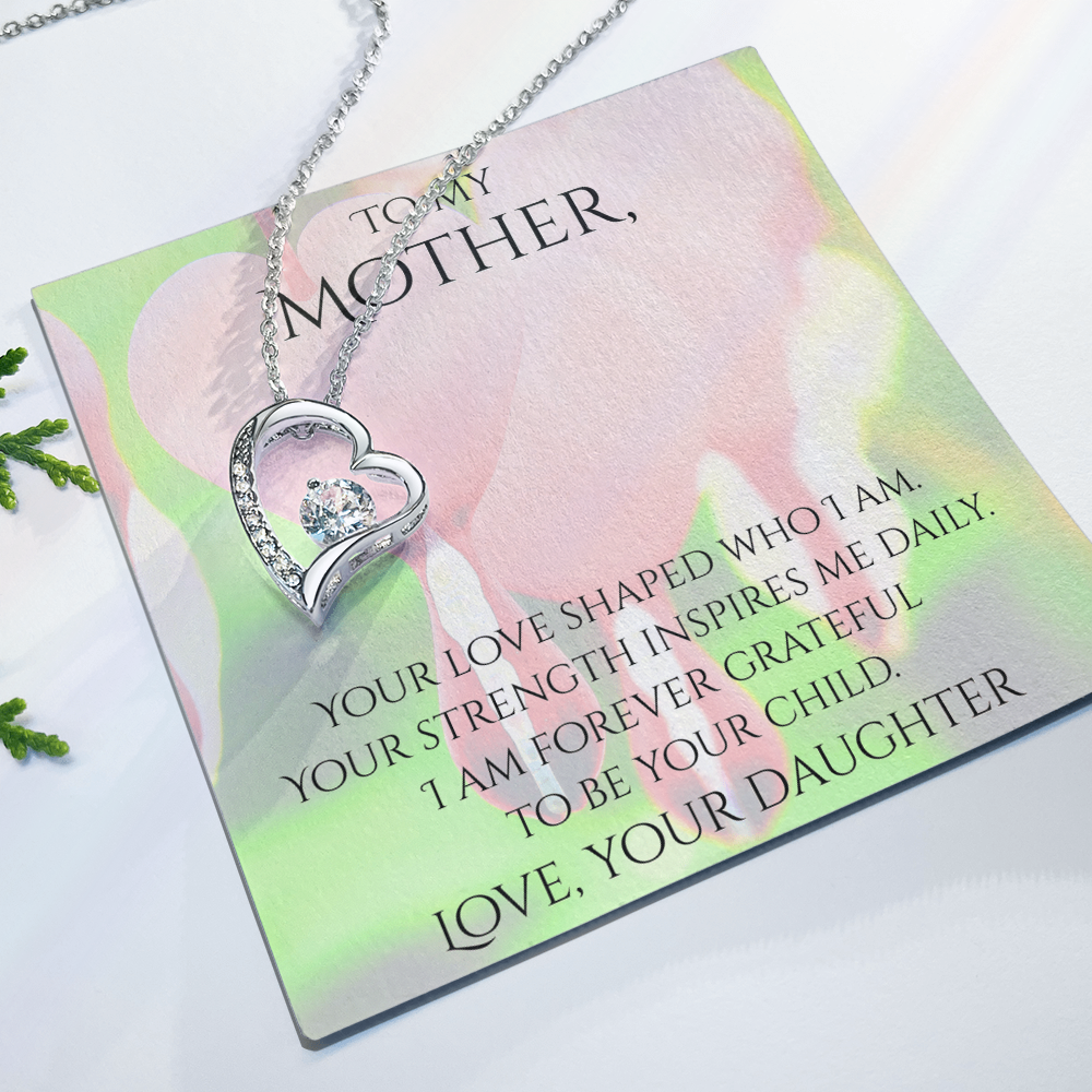 Valentine's Day Infinite Love Necklace - Gifts For Mother (From Daughter)