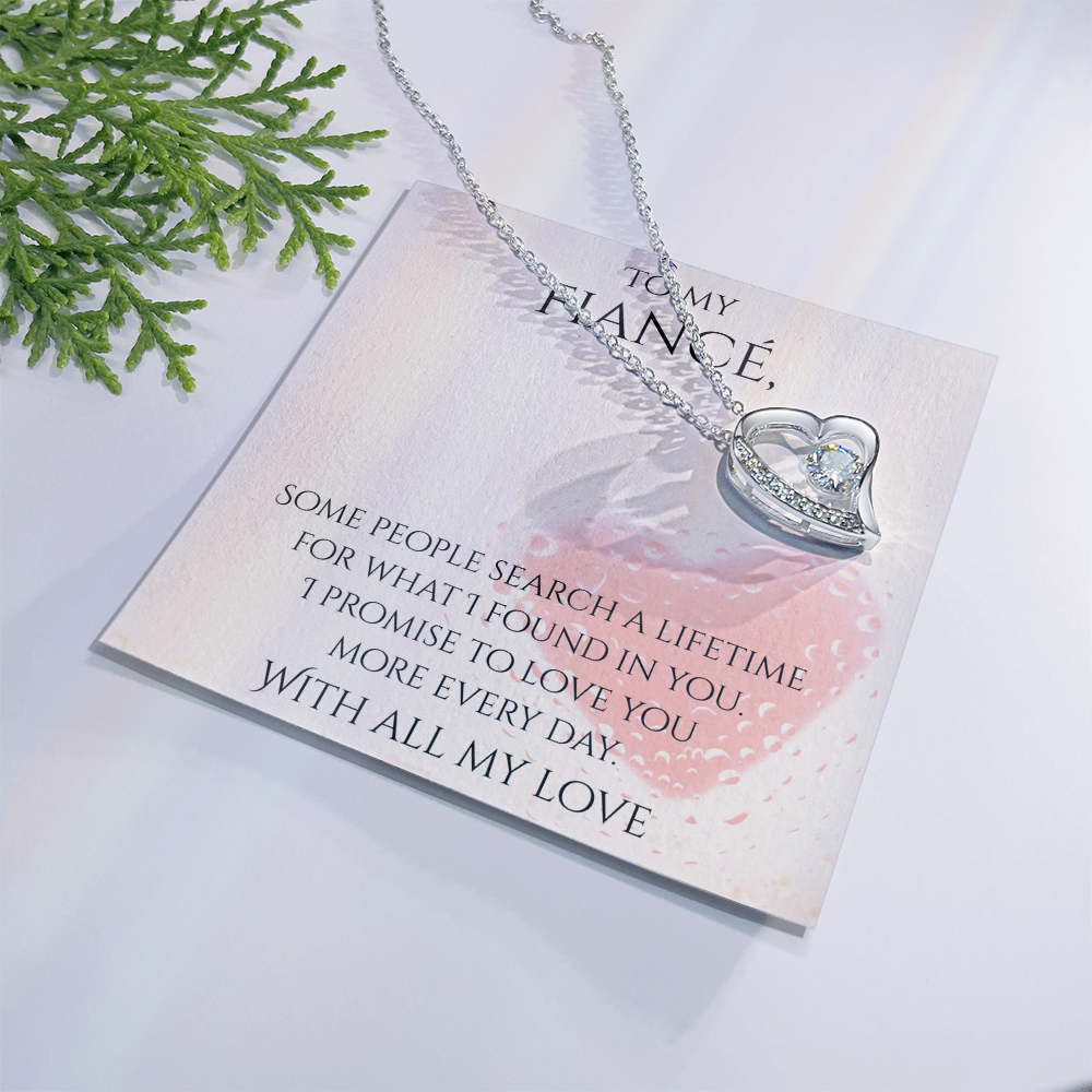 Valentine's Day Infinite Love Necklace - Gifts For Fiancé (Message 03)