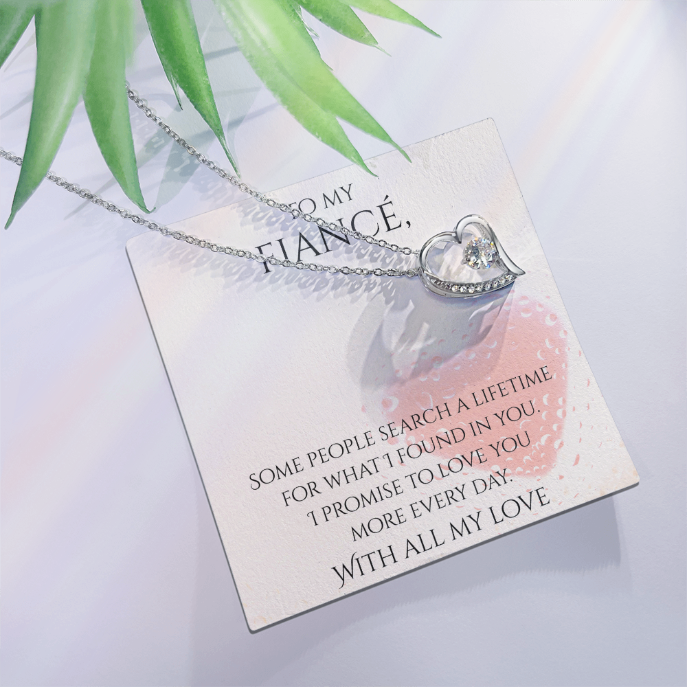 Valentine's Day Infinite Love Necklace - Gifts For Fiancé (Message 03)