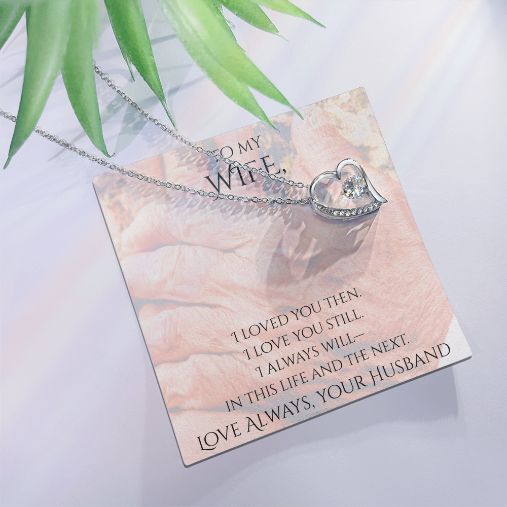 Valentine's Day Infinite Love Necklace - Gifts For Wife (Message 02)