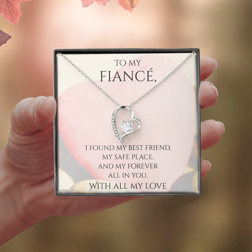 Valentine's Day Infinite Love Necklace - Gifts For Fiancé (Message 02)