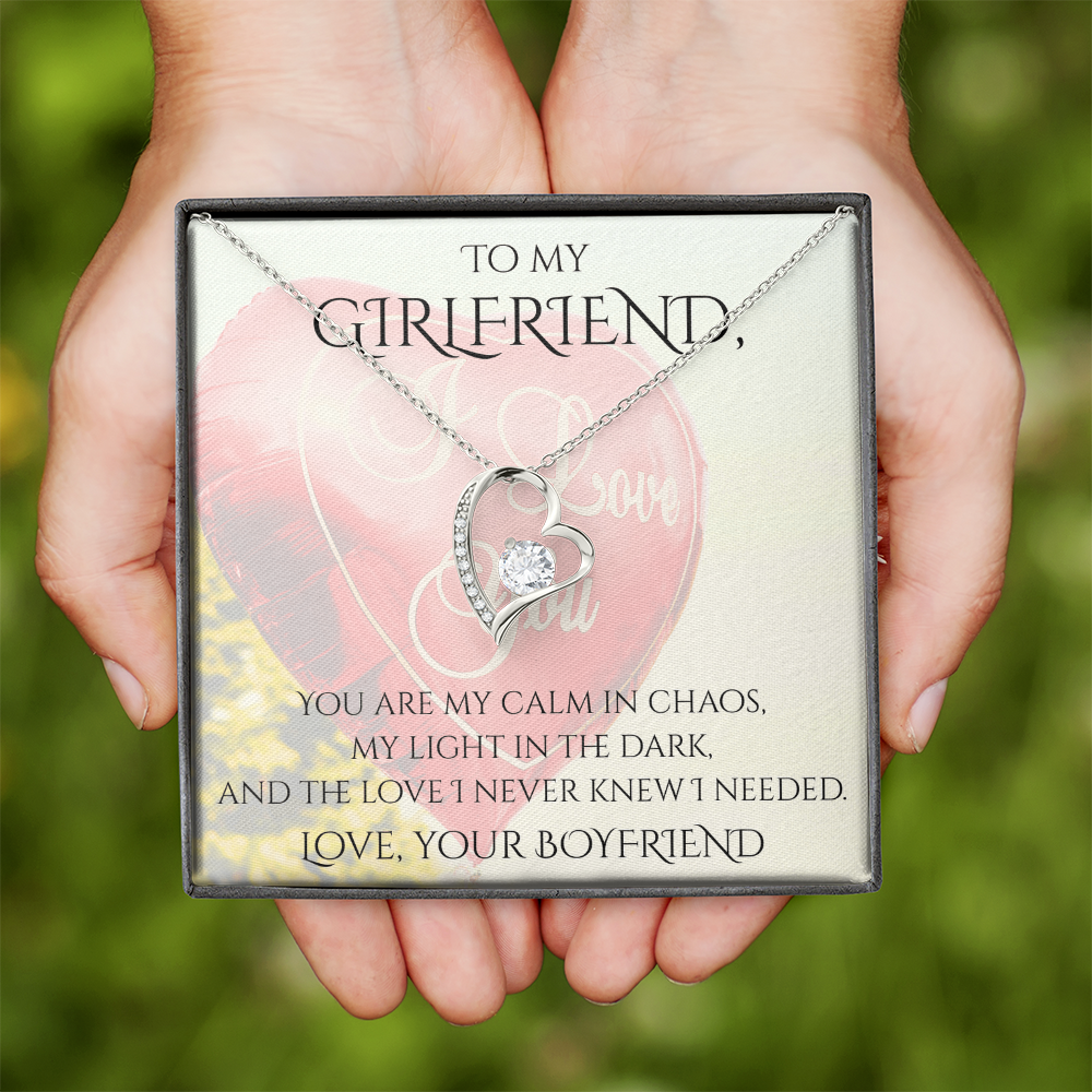 Valentine's Day Infinite Love Necklace - Gifts For Girlfriend (Message 02)