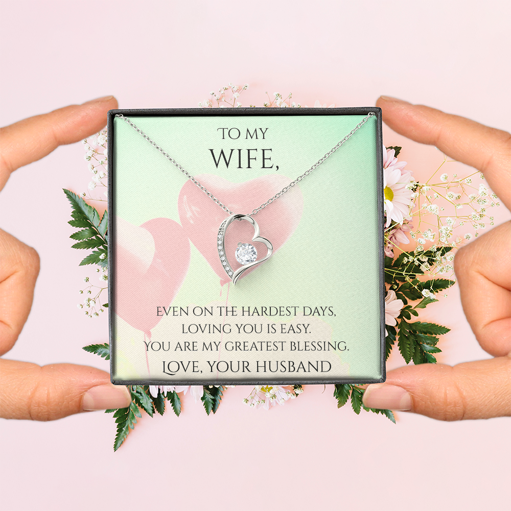 Valentine's Day Infinite Love Necklace - Gifts For Wife (Message 04)