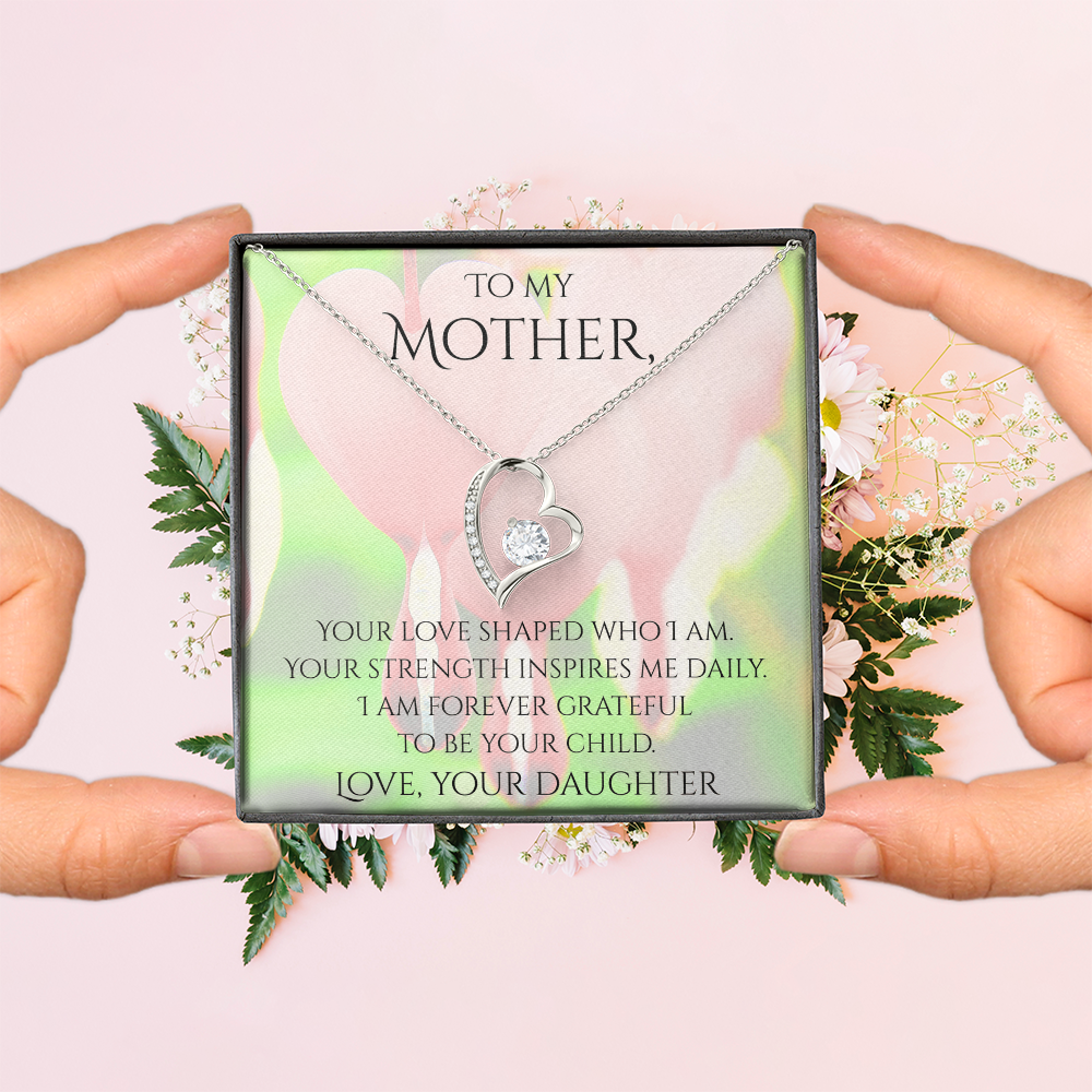 Valentine's Day Infinite Love Necklace - Gifts For Mother (From Daughter)