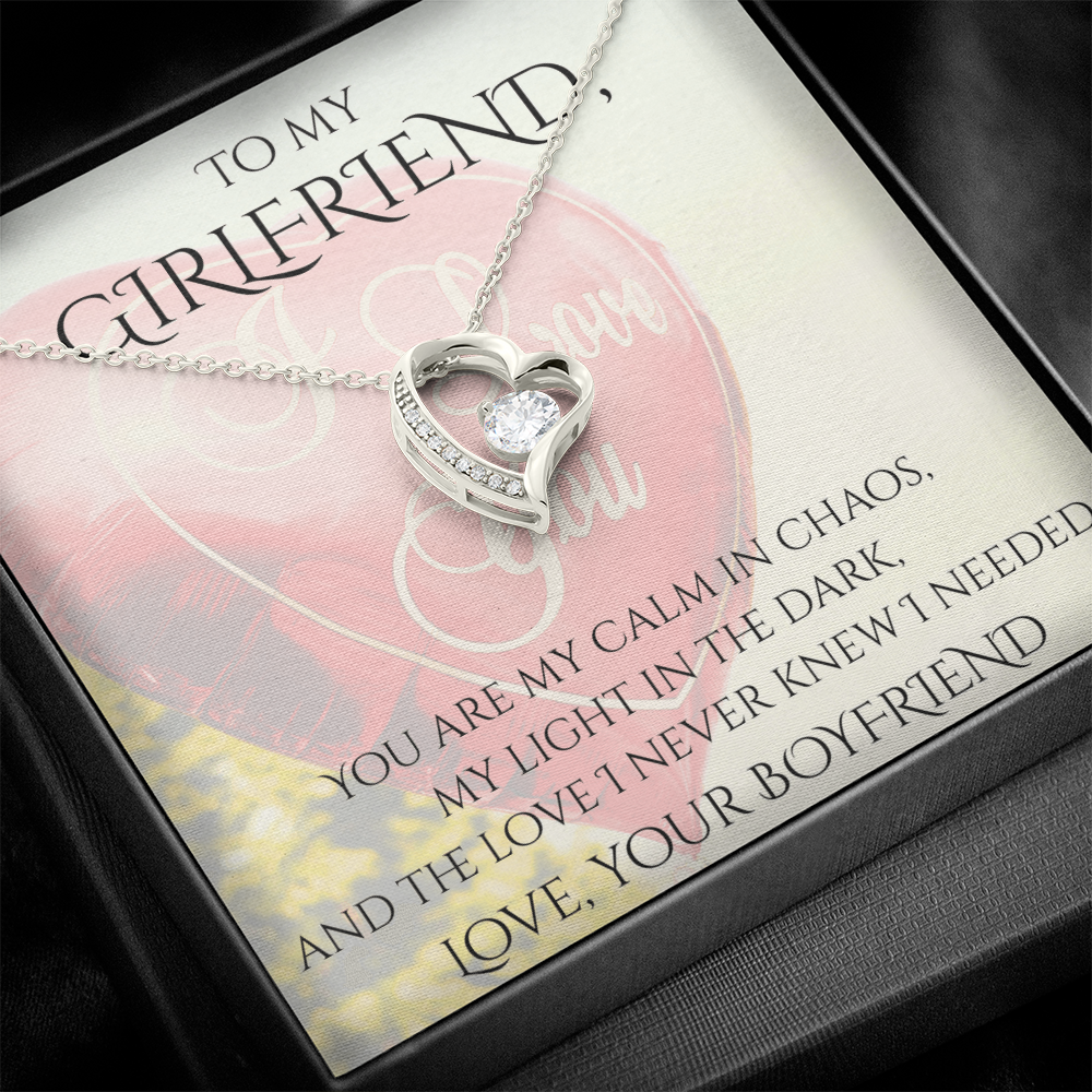 Valentine's Day Infinite Love Necklace - Gifts For Girlfriend (Message 02)