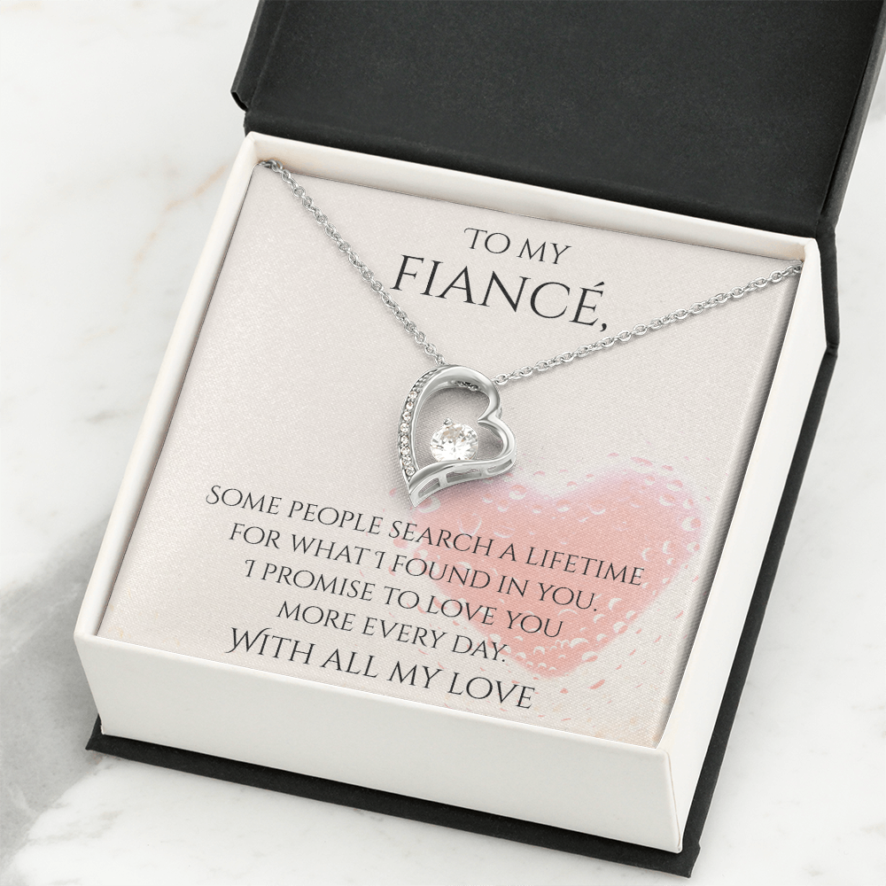 Valentine's Day Infinite Love Necklace - Gifts For Fiancé (Message 03)