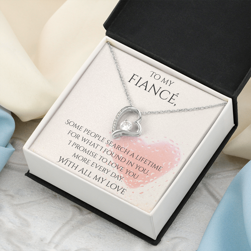 Valentine's Day Infinite Love Necklace - Gifts For Fiancé (Message 03)