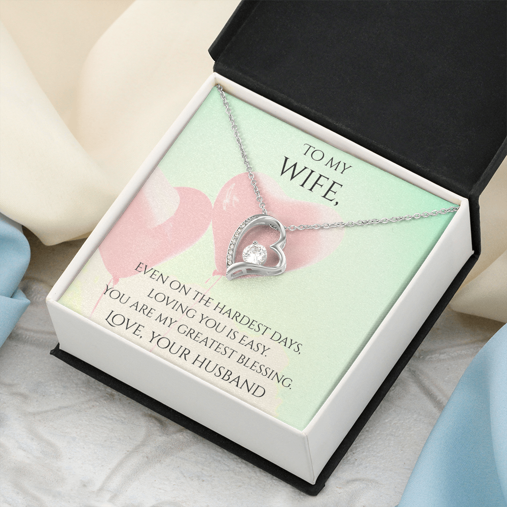 Valentine's Day Infinite Love Necklace - Gifts For Wife (Message 04)