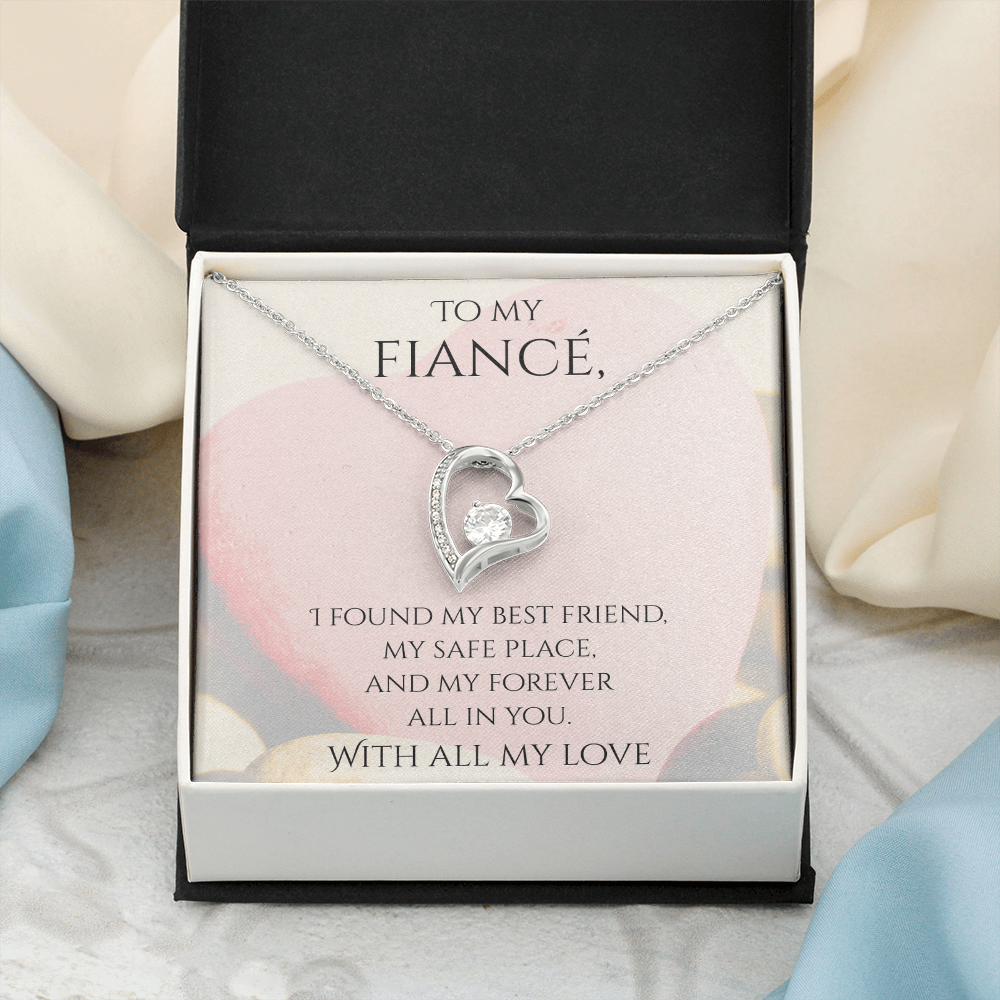 Valentine's Day Infinite Love Necklace - Gifts For Fiancé (Message 02)
