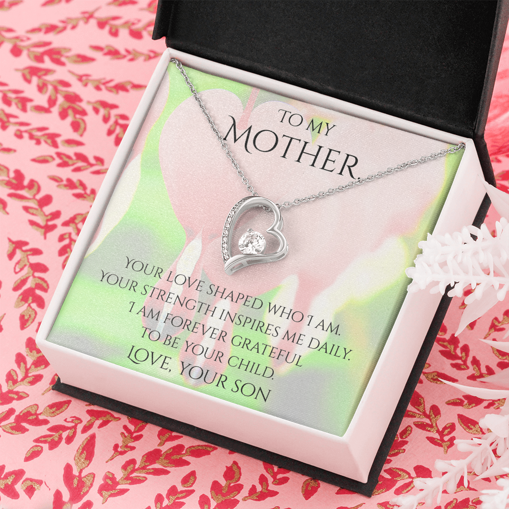 Valentine's Day Infinite Love Necklace - Gifts For Mother (From Son)