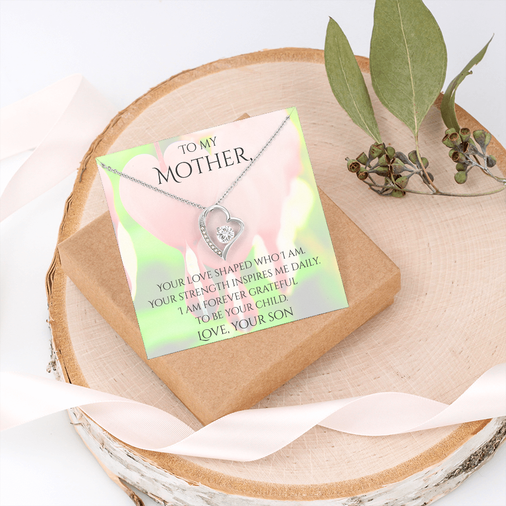 Valentine's Day Infinite Love Necklace - Gifts For Mother (From Son)