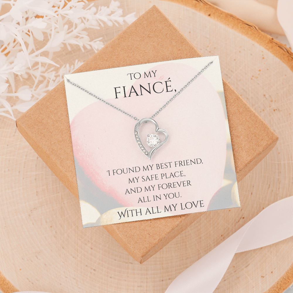 Valentine's Day Infinite Love Necklace - Gifts For Fiancé (Message 02)