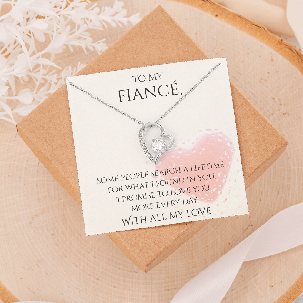 Valentine's Day Infinite Love Necklace - Gifts For Fiancé (Message 03)