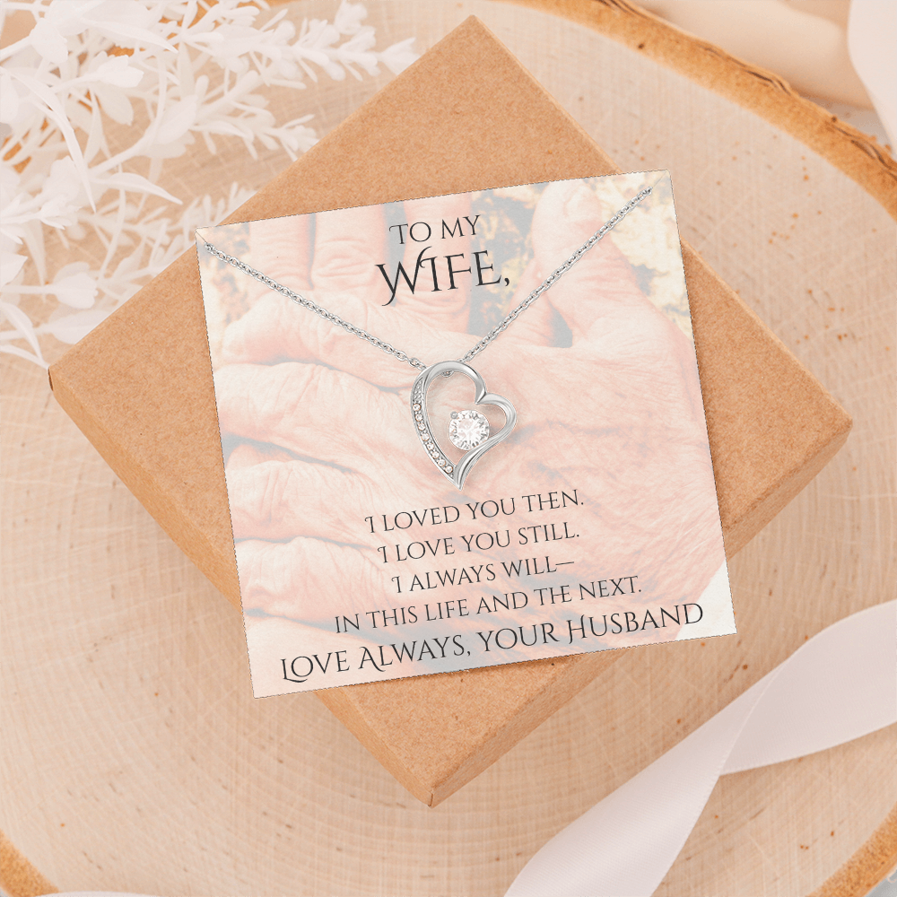 Valentine's Day Infinite Love Necklace - Gifts For Wife (Message 02)