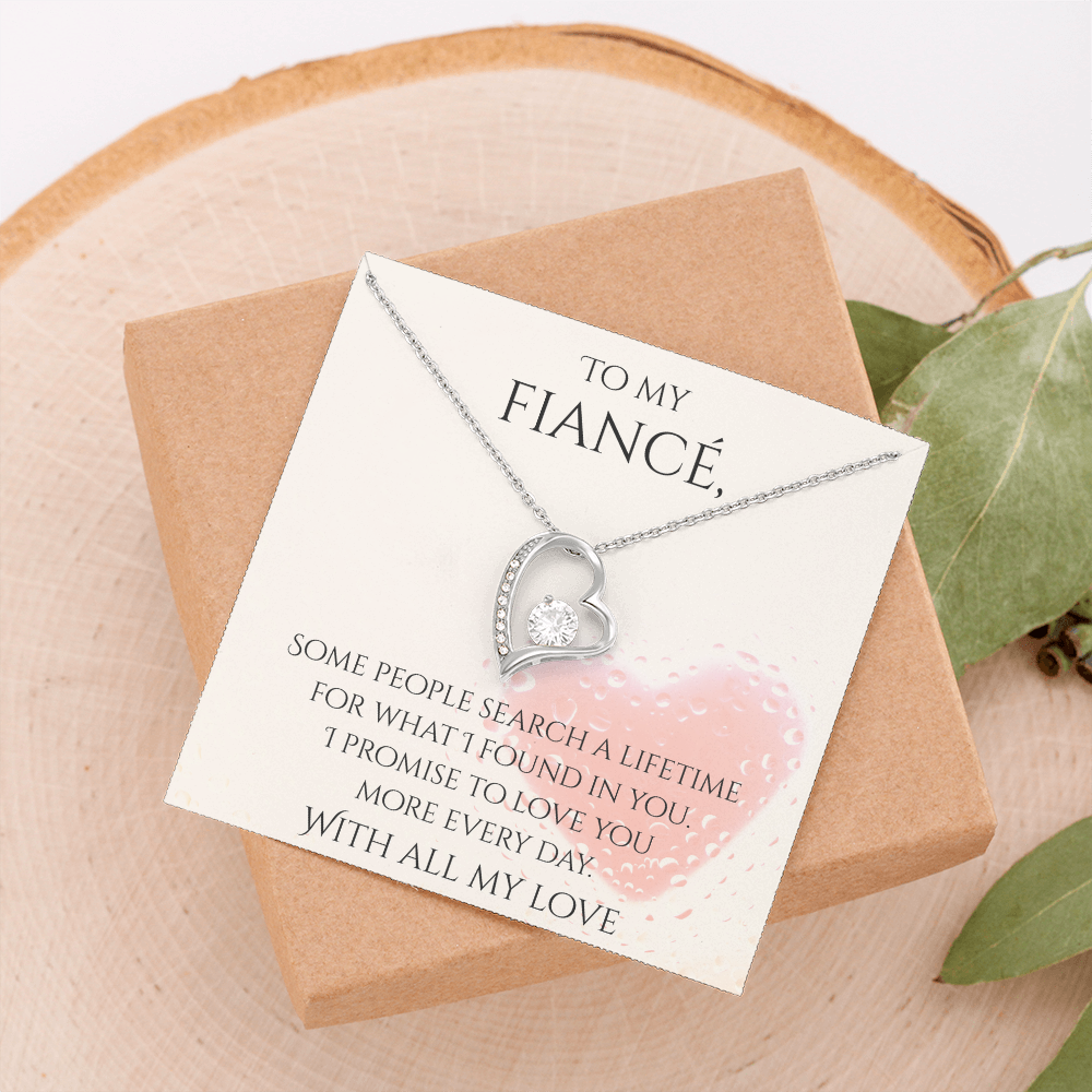 Valentine's Day Infinite Love Necklace - Gifts For Fiancé (Message 03)