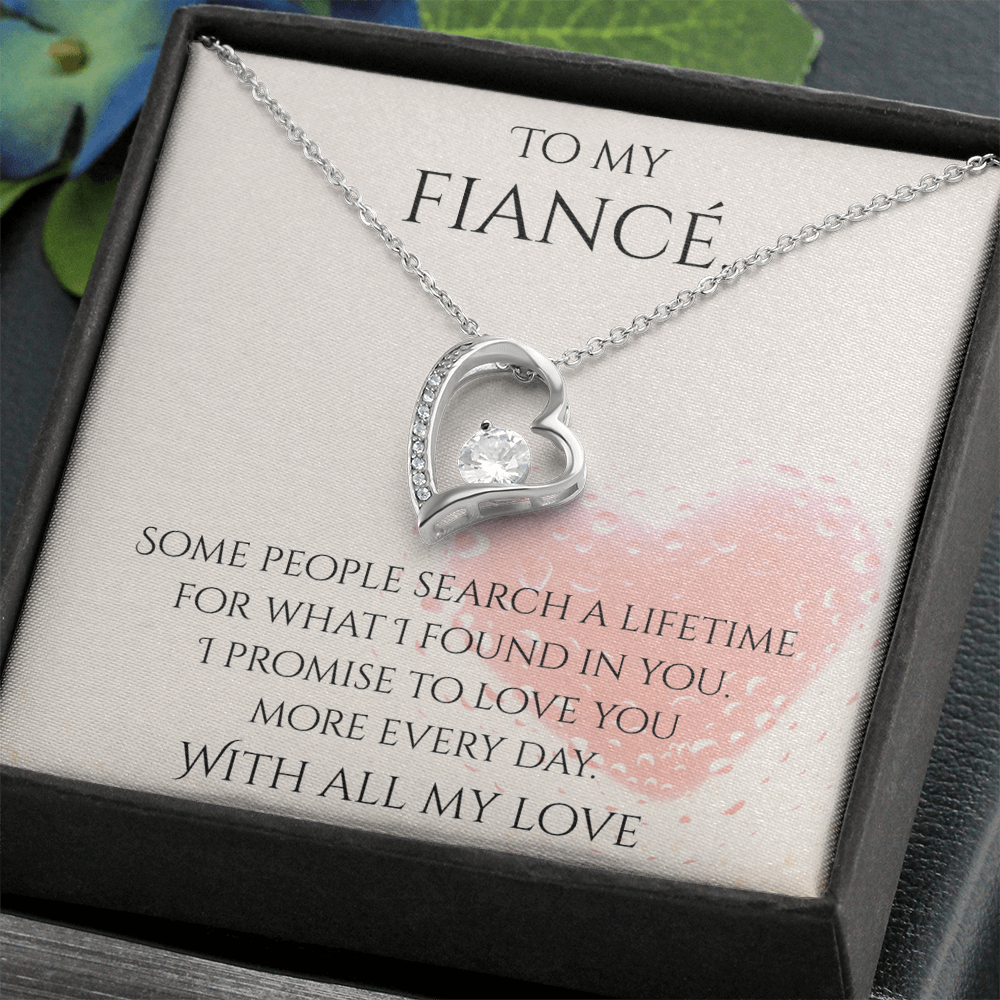 Valentine's Day Infinite Love Necklace - Gifts For Fiancé (Message 03)