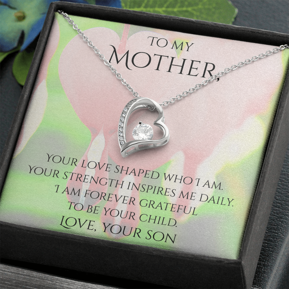 Valentine's Day Infinite Love Necklace - Gifts For Mother (From Son)