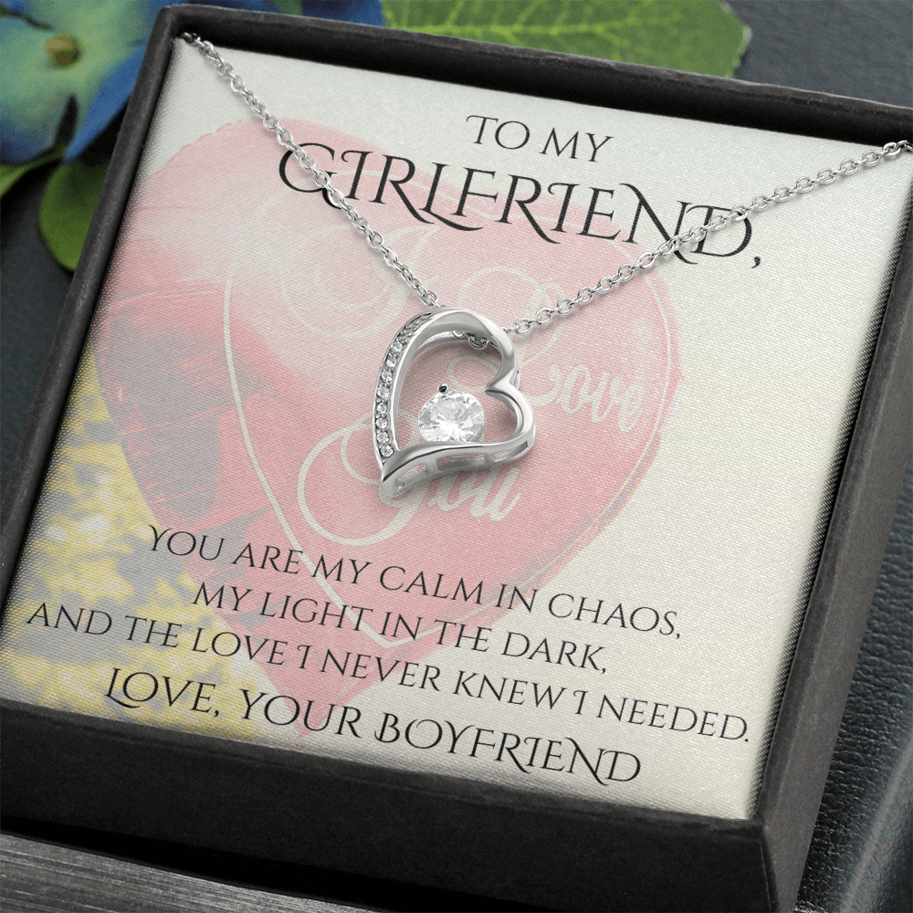 Valentine's Day Infinite Love Necklace - Gifts For Girlfriend (Message 02)