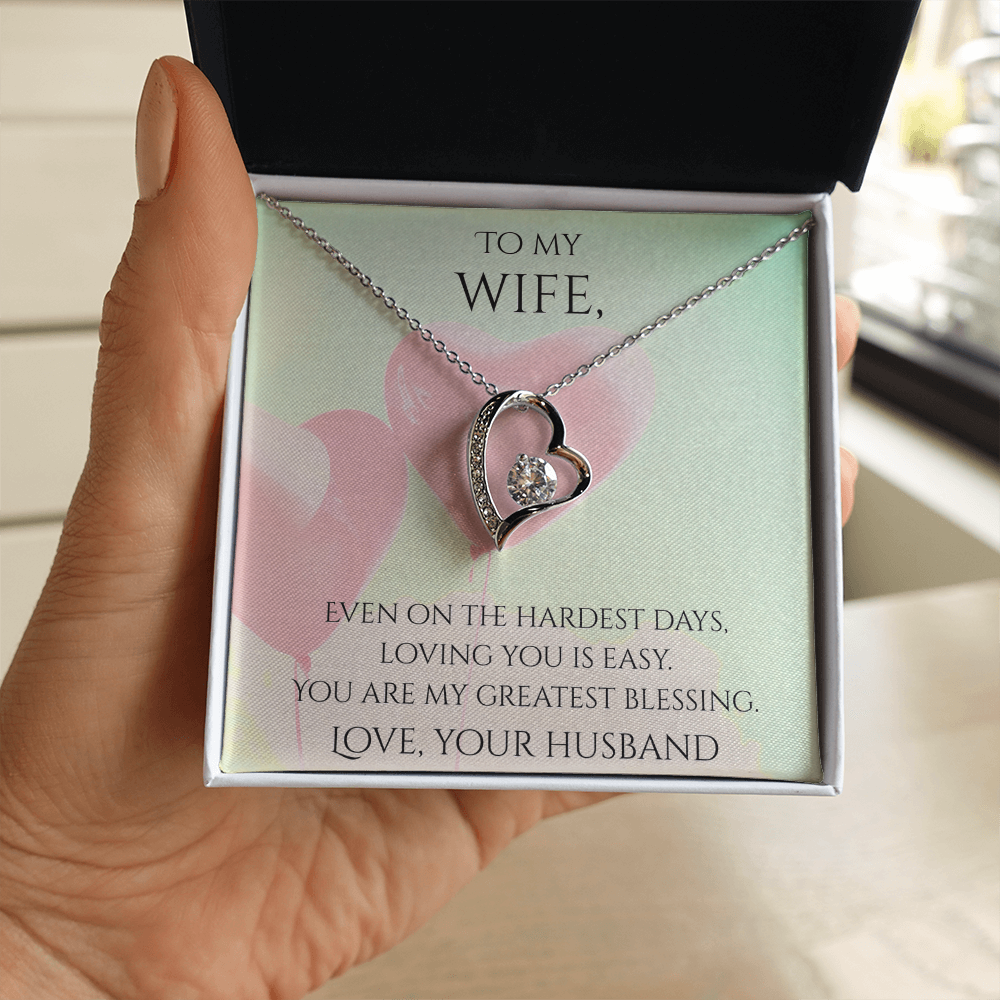 Valentine's Day Infinite Love Necklace - Gifts For Wife (Message 04)