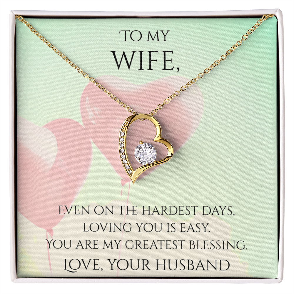 Valentine's Day Infinite Love Necklace - Gifts For Wife (Message 04)