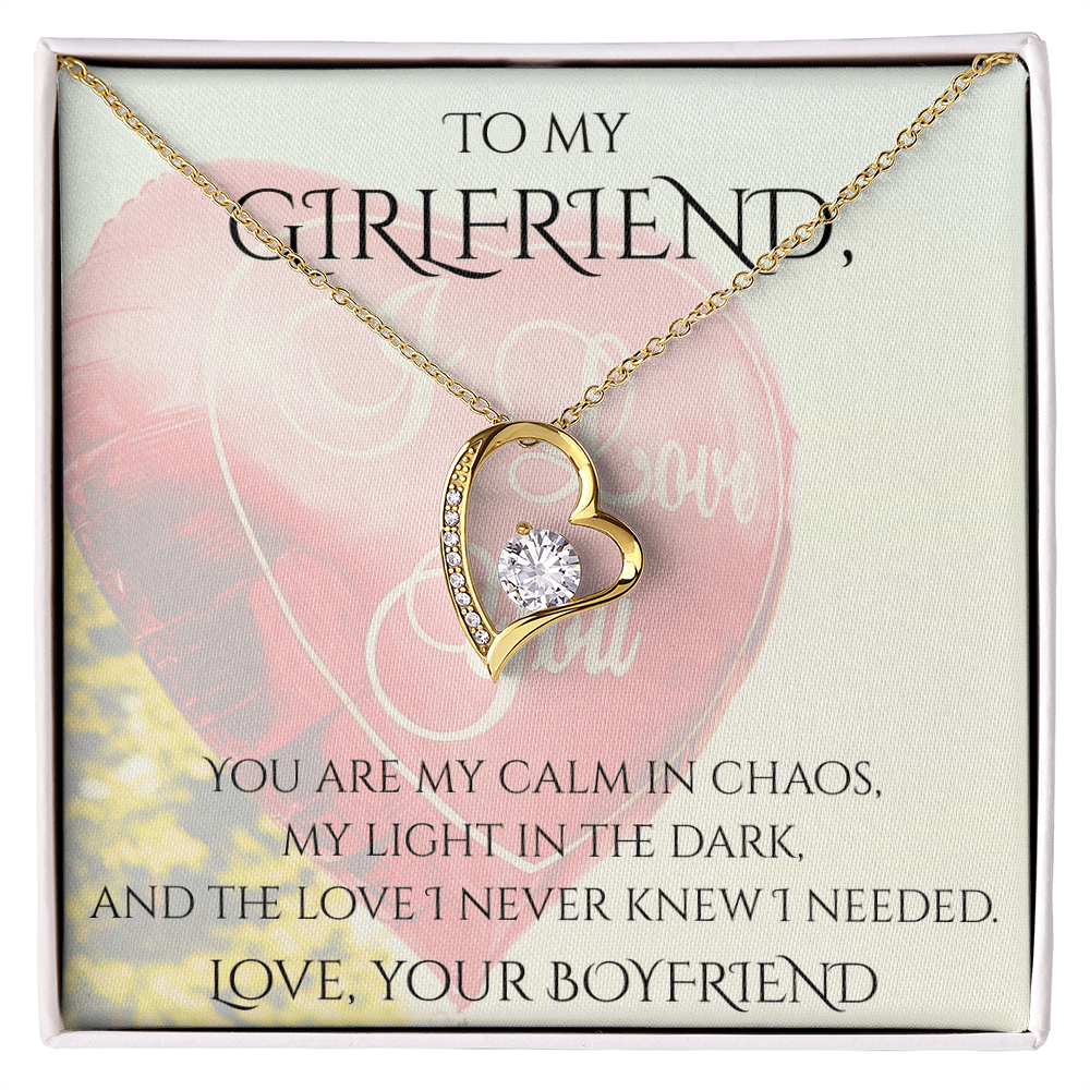 Valentine's Day Infinite Love Necklace - Gifts For Girlfriend (Message 02)