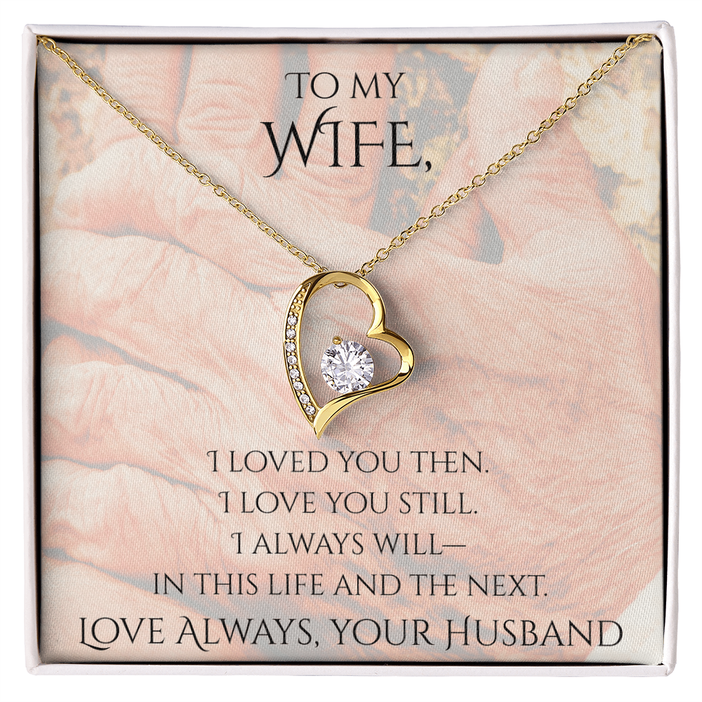 Valentine's Day Infinite Love Necklace - Gifts For Wife (Message 02)