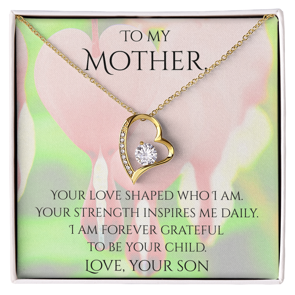 Valentine's Day Infinite Love Necklace - Gifts For Mother (From Son)
