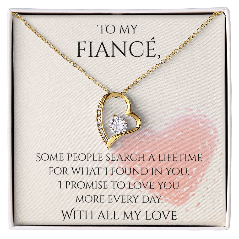 Valentine's Day Infinite Love Necklace - Gifts For Fiancé (Message 03)