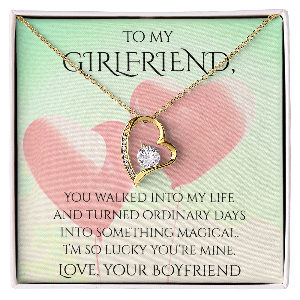 Valentine's Day Infinite Love Necklace - Gifts For Girlfriend (Message 03)