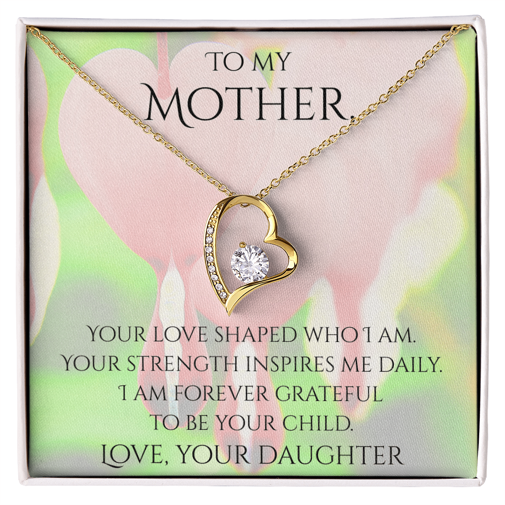 Valentine's Day Infinite Love Necklace - Gifts For Mother (From Daughter)