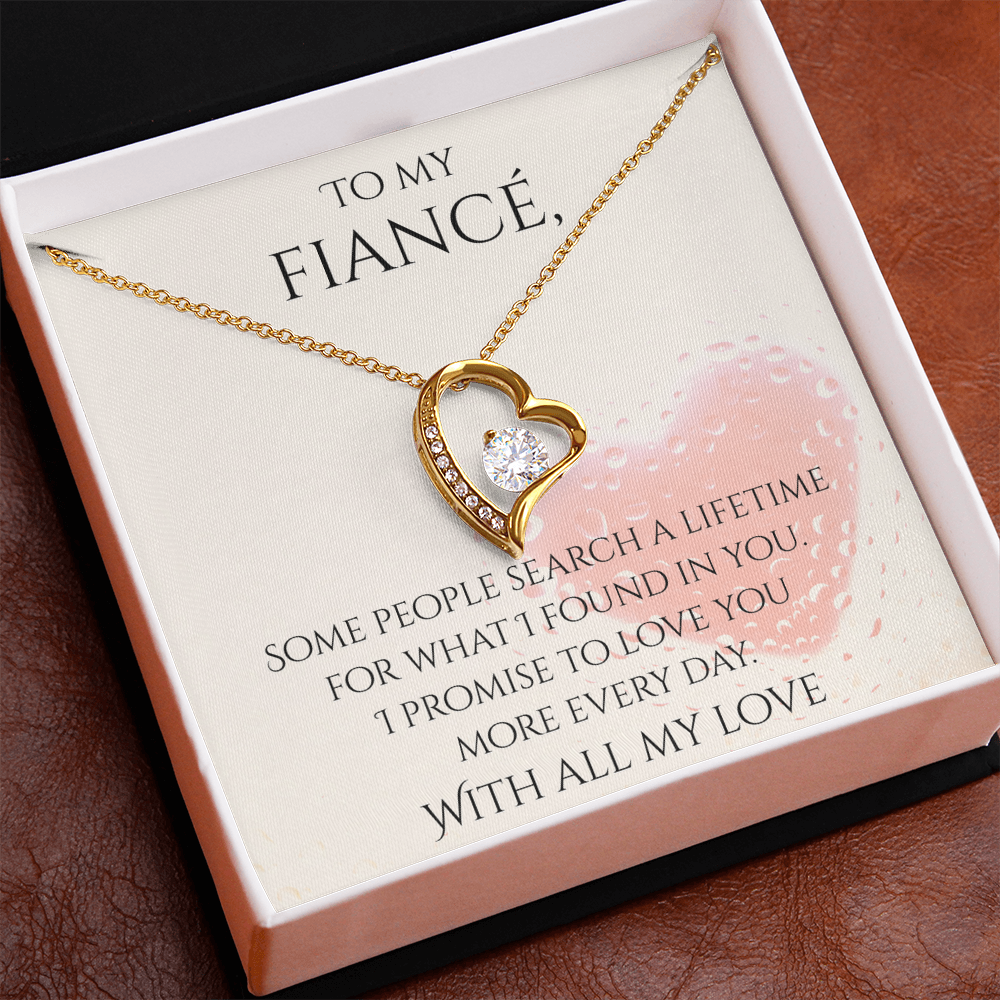 Valentine's Day Infinite Love Necklace - Gifts For Fiancé (Message 03)