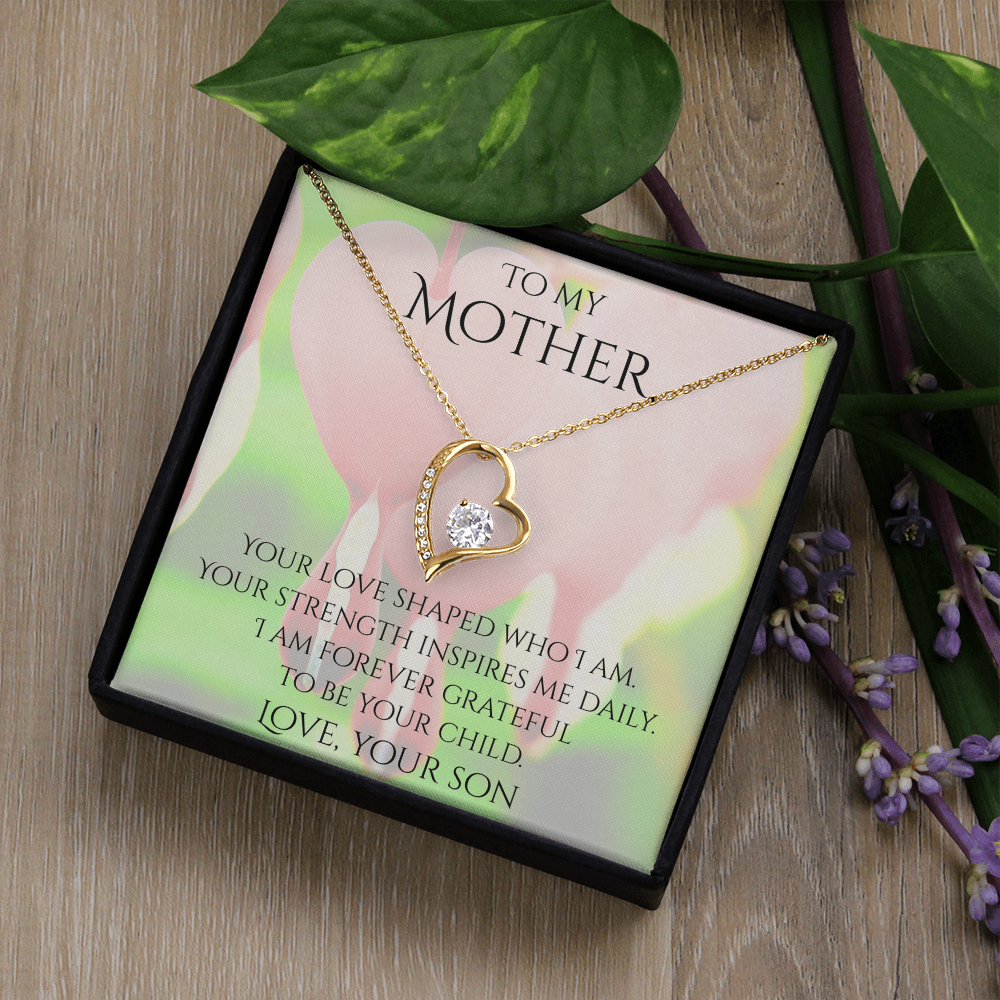 Valentine's Day Infinite Love Necklace - Gifts For Mother (From Son)